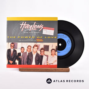 Huey Lewis & The News The Power Of Love 7" Vinyl Record - Front Cover & Record