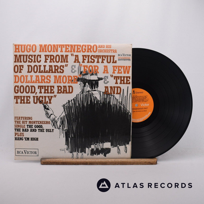 Hugo Montenegro And His Orchestra Music From "A Fistful Of Dollars" & "For A Few Dollars More" & "The Good, The Bad And The Ugly" LP Vinyl Record - Front Cover & Record