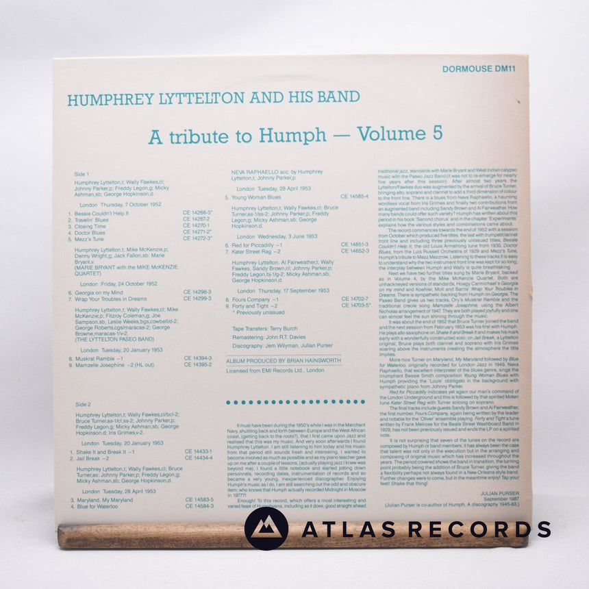 Humphrey Lyttelton And His Band - A Tribute To Humph - Volume 5 - LP Vinyl