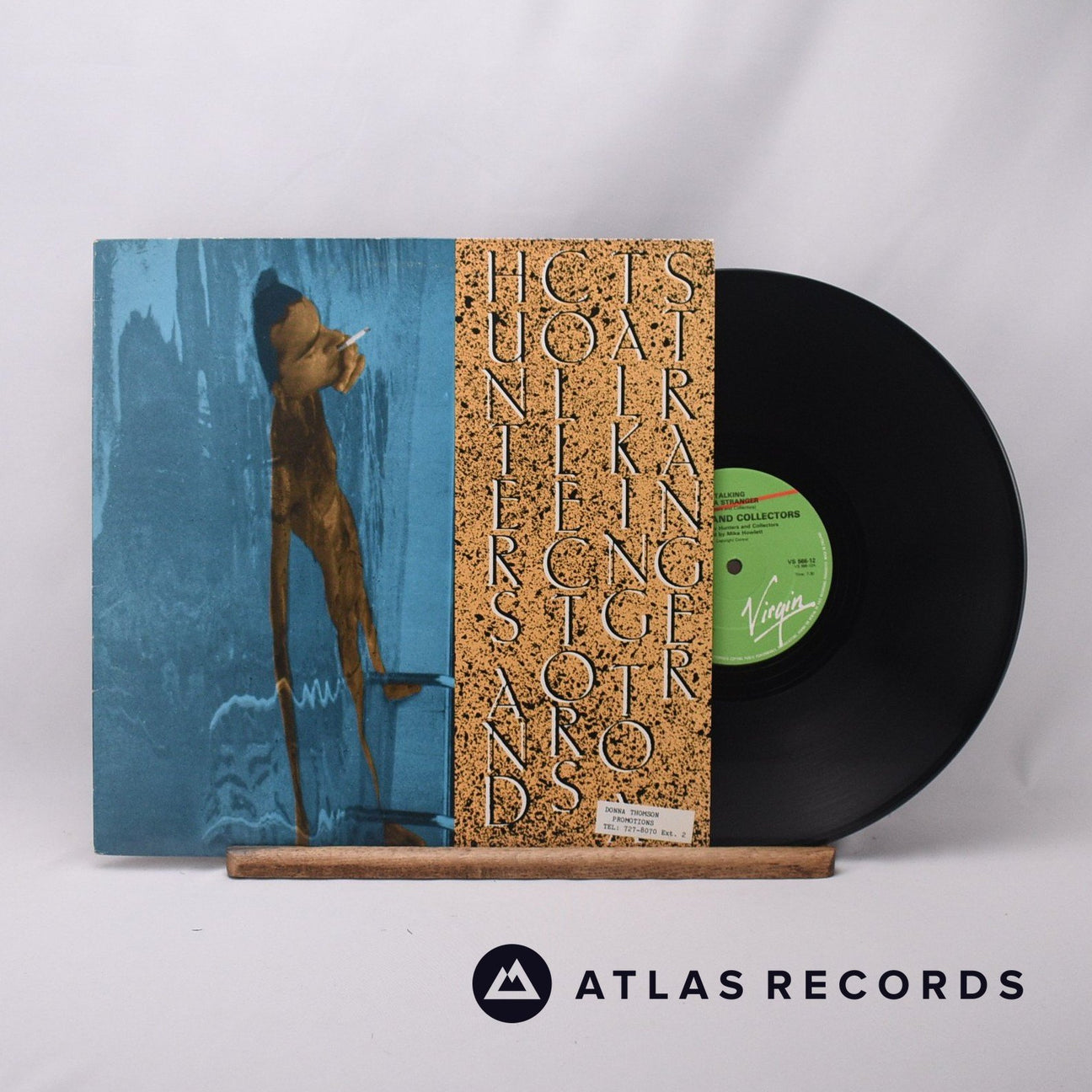 Hunters & Collectors Talking To A Stranger 12" Vinyl Record - Front Cover & Record