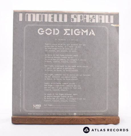 I Monelli Spaziali - God Sigma - 7" Vinyl Record - EX/EX