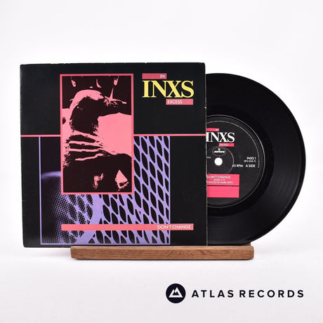 INXS Don't Change 7" Vinyl Record - Front Cover & Record