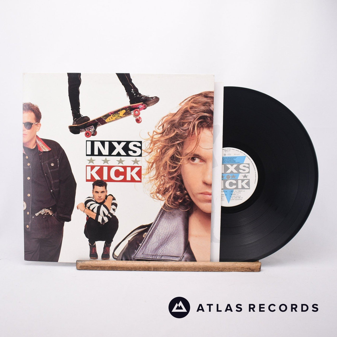 INXS Kick LP Vinyl Record - Front Cover & Record