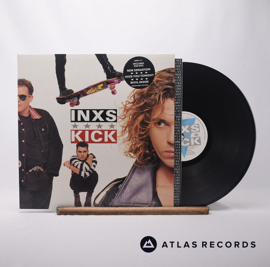 INXS Kick LP Vinyl Record - Front Cover & Record