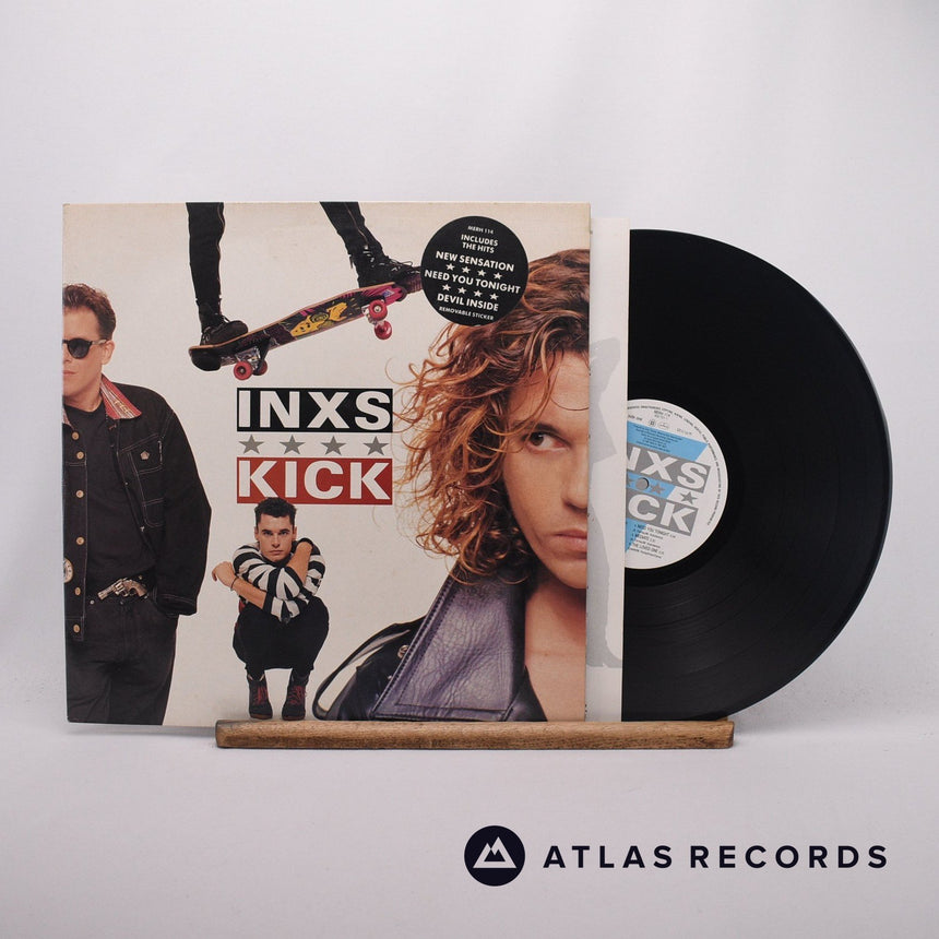 INXS Kick LP Vinyl Record - Front Cover & Record
