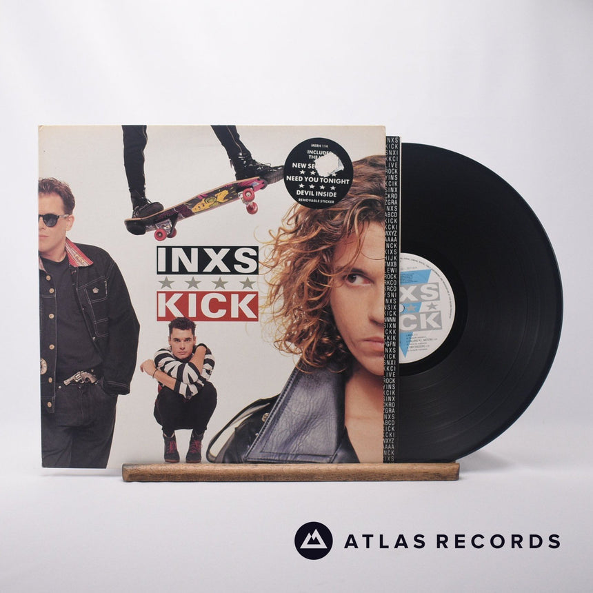 INXS Kick LP Vinyl Record - Front Cover & Record