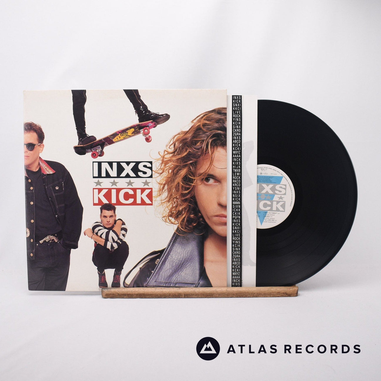 INXS Kick LP Vinyl Record - Front Cover & Record