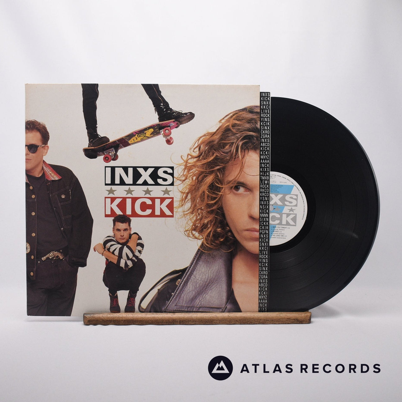 INXS Kick LP Vinyl Record - Front Cover & Record