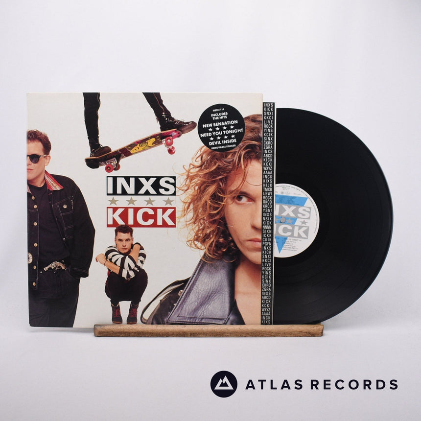 INXS Kick LP Vinyl Record - Front Cover & Record