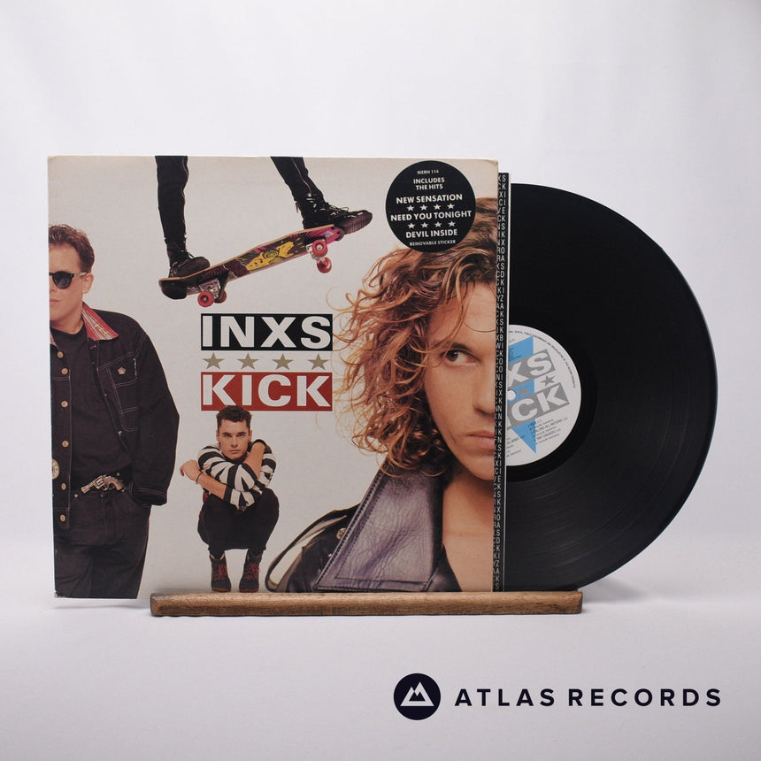 INXS Kick LP Vinyl Record - Front Cover & Record