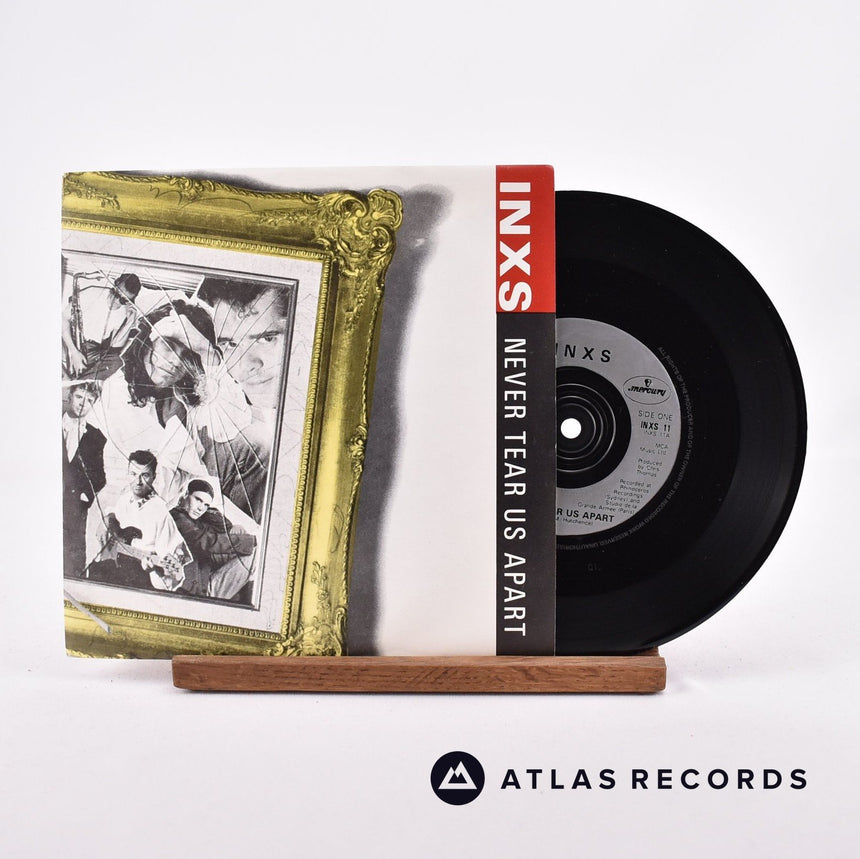 INXS Never Tear Us Apart 7" Vinyl Record - Front Cover & Record