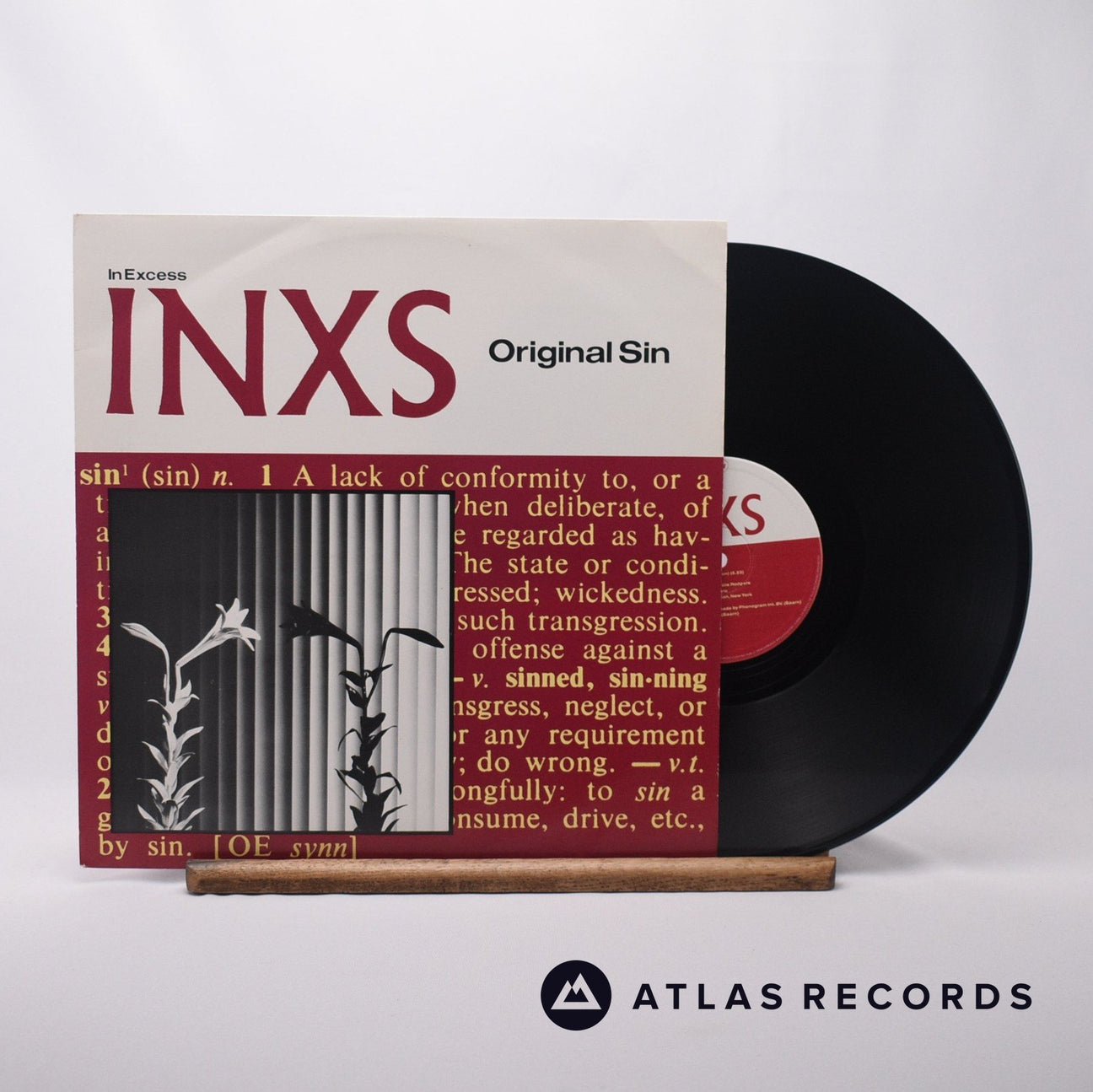 INXS Original Sin 12" Vinyl Record - Front Cover & Record