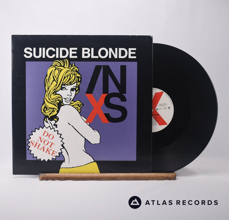 INXS Suicide Blonde 12" Vinyl Record - Front Cover & Record