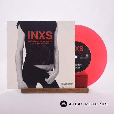 INXS The Strangest Party 7" Vinyl Record - Front Cover & Record