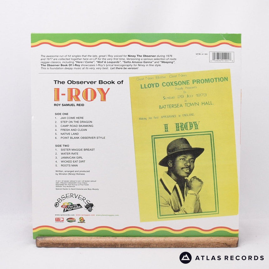 I-Roy - The Observer Book Of Roy Samuel Reid - Us LP Vinyl Record - VG+/NM