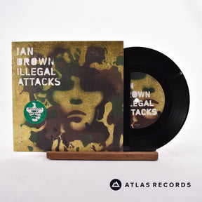 Ian Brown Illegal Attacks 7" Vinyl Record - Front Cover & Record