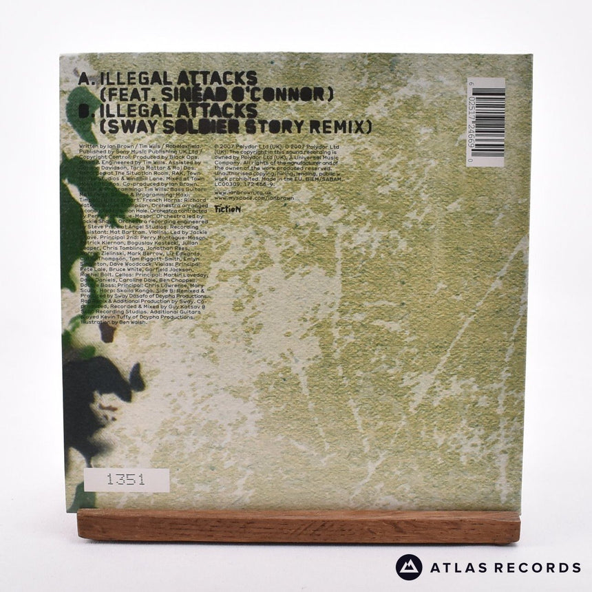Ian Brown - Illegal Attacks - Yellow Limited Edition 7" Vinyl Record - NM/NM