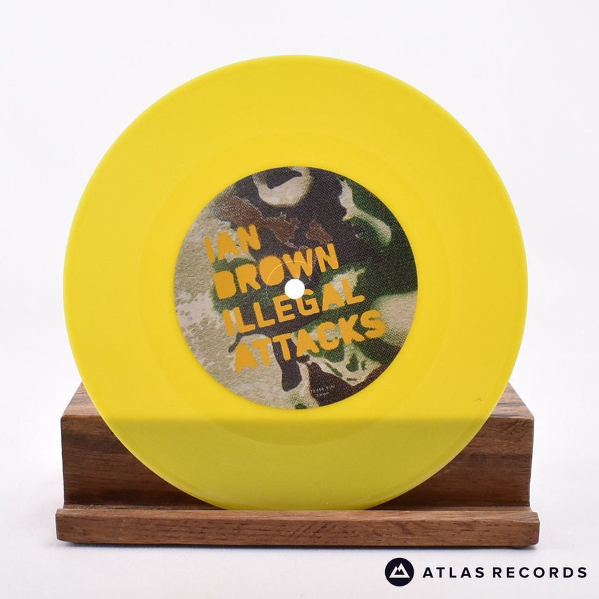 Ian Brown - Illegal Attacks - Yellow Limited Edition 7" Vinyl Record - NM/NM