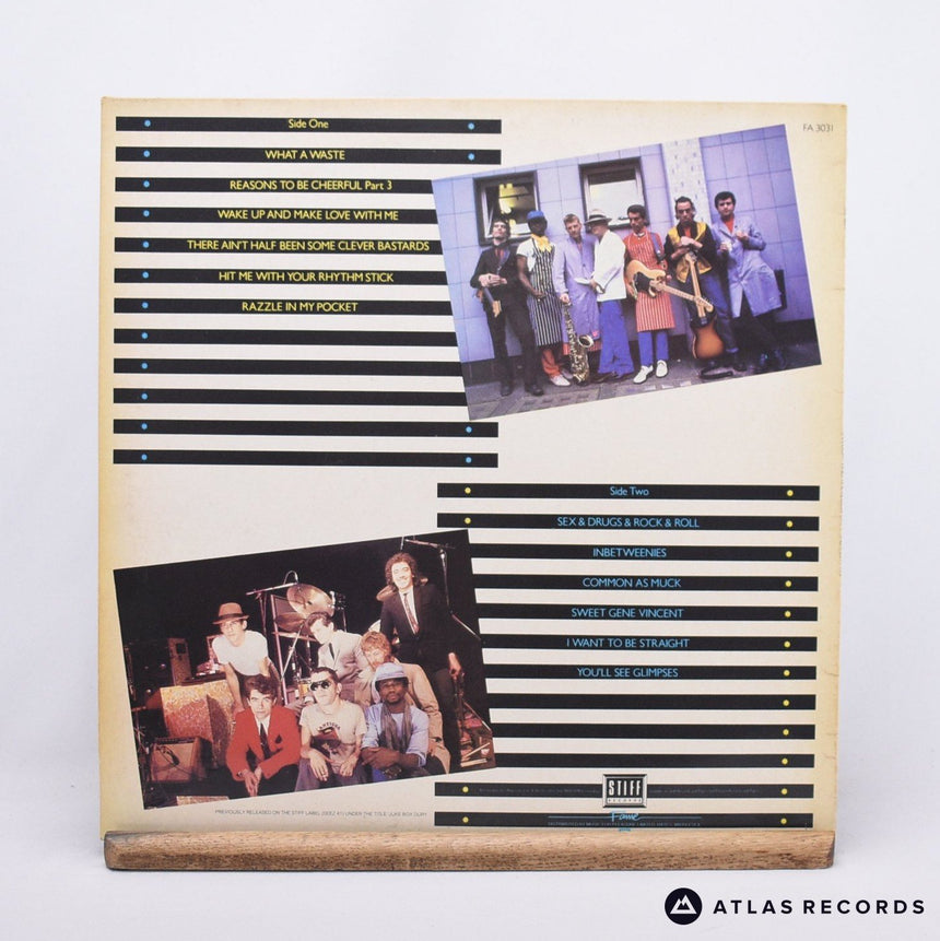 Ian Dury And The Blockheads - Greatest Hits - Strawberry LP Vinyl Record - EX/EX