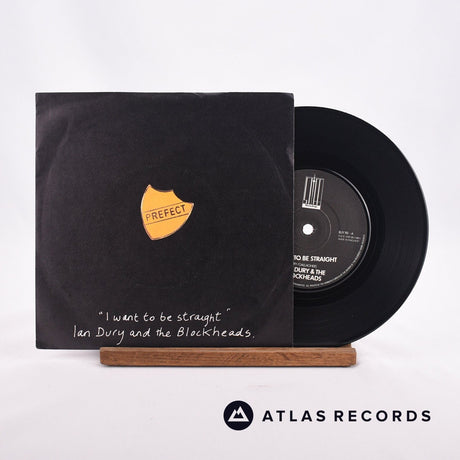 Ian Dury And The Blockheads I Want To Be Straight 7" Vinyl Record - Front Cover & Record