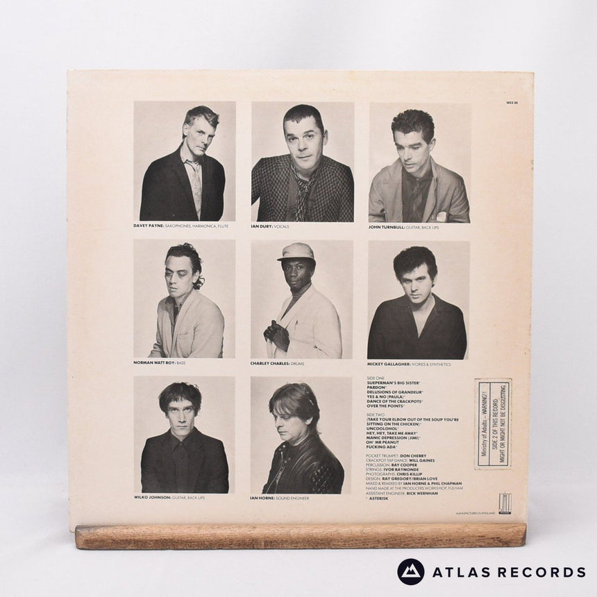 Ian Dury And The Blockheads - Laughter - LP Vinyl Record - VG+/EX