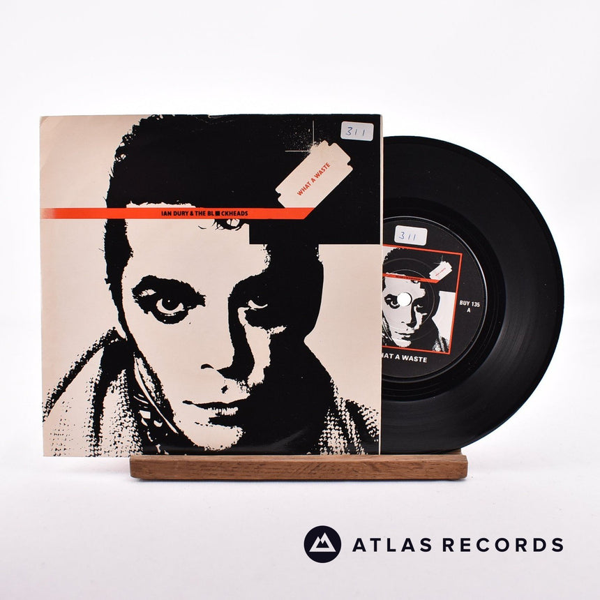 Ian Dury And The Blockheads What A Waste 7" Vinyl Record - Front Cover & Record