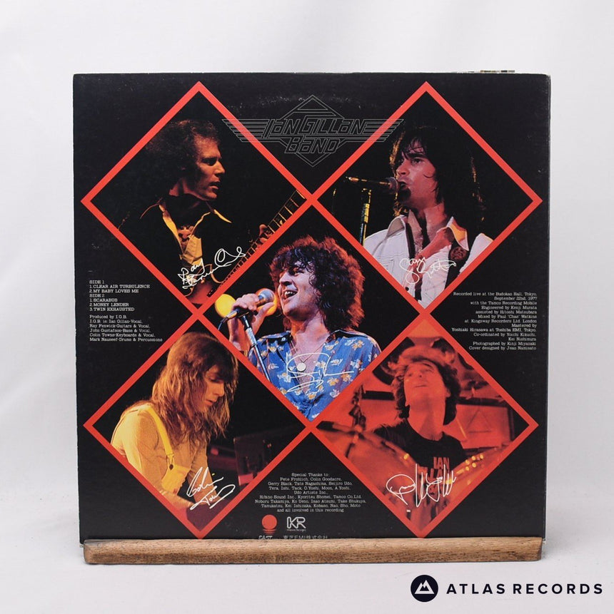 Ian Gillan Band - Live At The Budokan - Lyric Sheet Obi LP Vinyl Record - VG+/EX