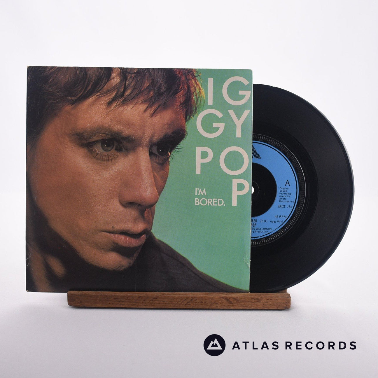 Iggy Pop I'm Bored 7" Vinyl Record - Front Cover & Record