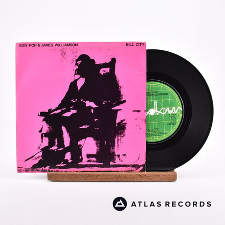 Iggy Pop Kill City 7" Vinyl Record - Front Cover & Record
