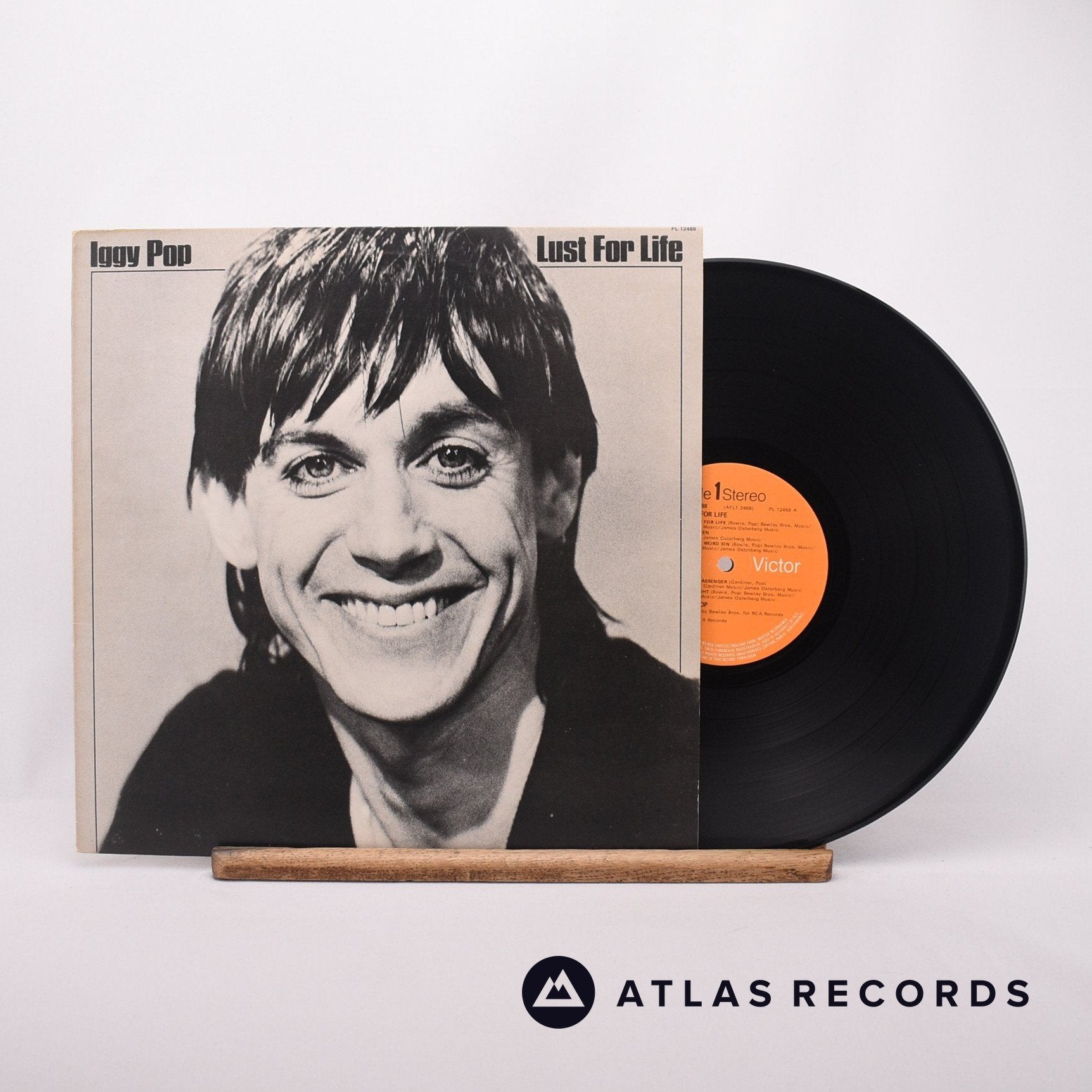 Iggy Pop Lust For Life LP Vinyl Record EX/EX – Atlas Records
