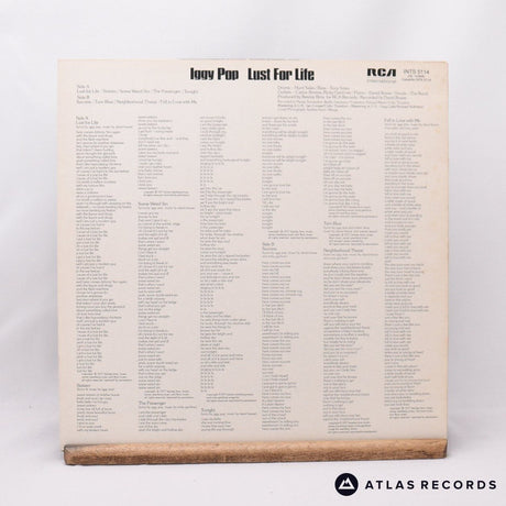 Iggy Pop - Lust For Life - Reissue LP Vinyl Record - EX/EX