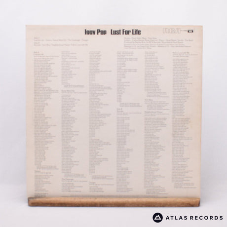 Iggy Pop - Lust For Life - First Uk Press A-1 B-2 LP Vinyl Record - EX/EX
