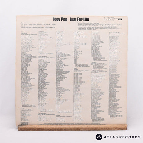 Iggy Pop - Lust For Life - LP Vinyl Record - EX/VG+