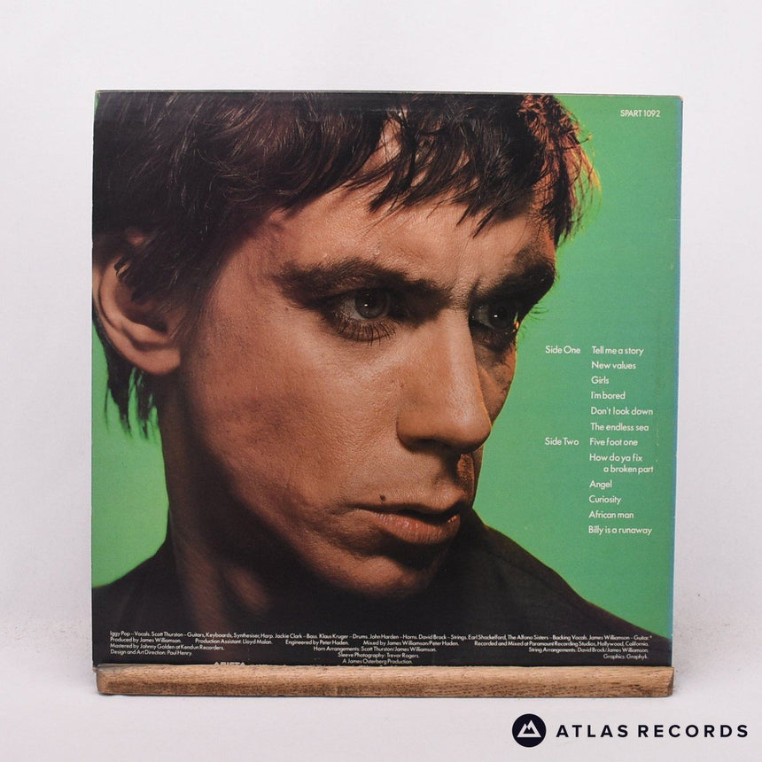 Iggy Pop - New Values - A//1 B//2 LP Vinyl Record - EX/EX