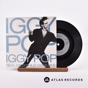 Iggy Pop Real Wild Child 7" Vinyl Record - Front Cover & Record