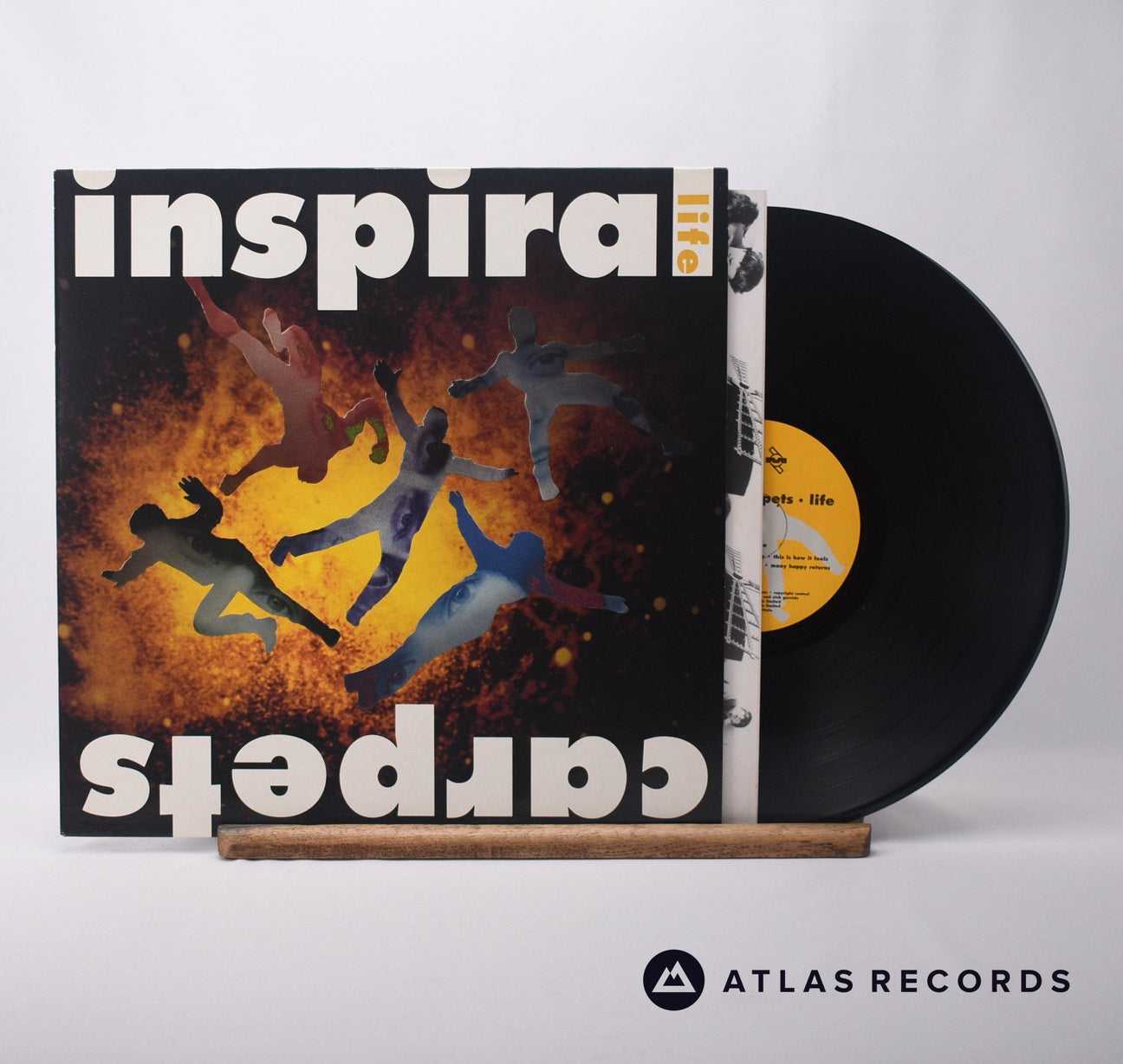 Inspiral Carpets Life LP Vinyl Record - Front Cover & Record