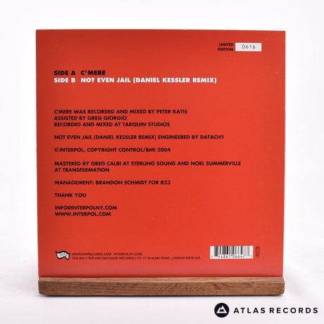 Interpol - C'Mere - Limited Edition Numbered 7" Vinyl Record - NM/NM