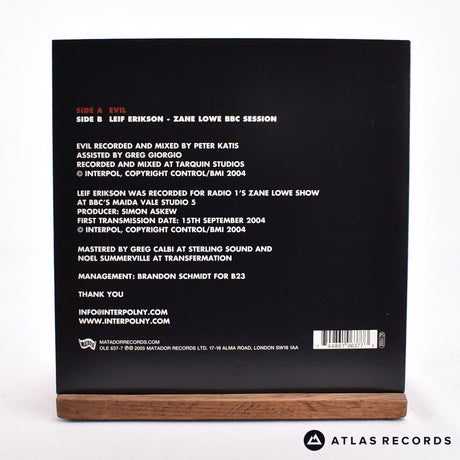 Interpol - Evil - 7" Vinyl Record - NM/NM