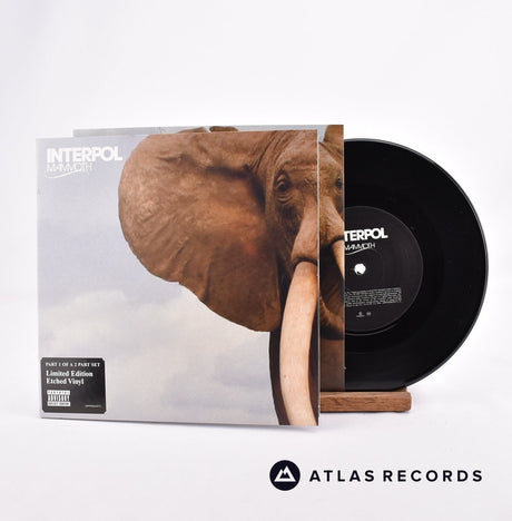 Interpol Mammoth 7" Vinyl Record - Front Cover & Record
