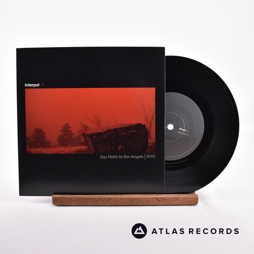 Interpol Say Hello To The Angels | NYC 7" Vinyl Record - Front Cover & Record