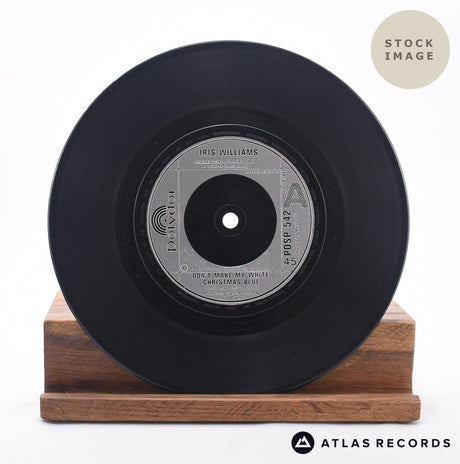 Iris Williams Don't Make My Christmas Blue 7" Vinyl Record - Record A Side