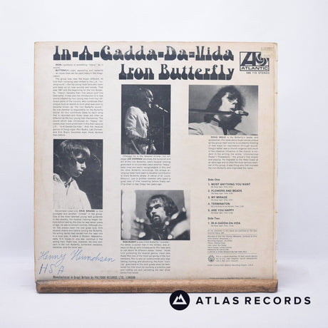 Iron Butterfly - In-A-Gadda-Da-Vida - A//1 LP Vinyl Record - VG/VG+