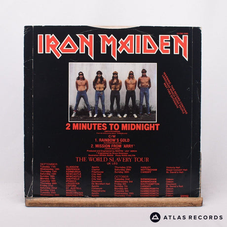 Iron Maiden - 2 Minutes To Midnight - A-2 B-2 12" Vinyl Record - VG/VG+