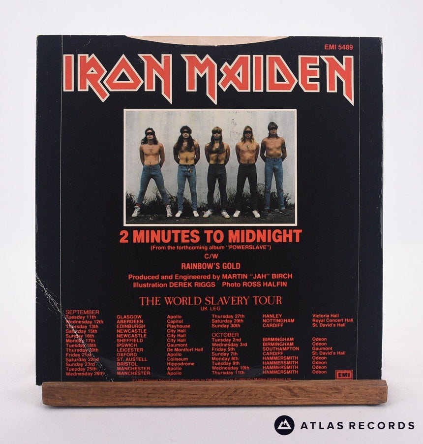 Iron Maiden - 2 Minutes To Midnight - 7" Vinyl Record - VG+/VG+