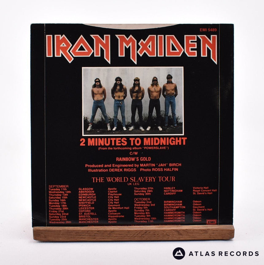 Iron Maiden - 2 Minutes To Midnight - 7" Vinyl Record - EX/VG+