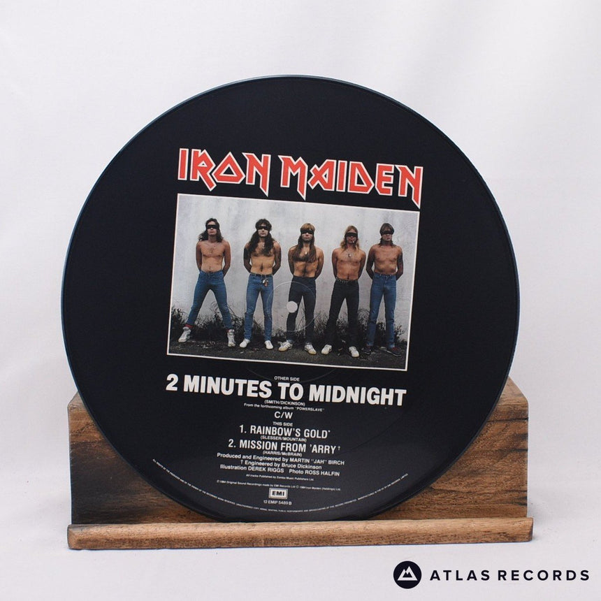 Iron Maiden - 2 Minutes To Midnight - Picture Disc A B 12" Vinyl Record - VG+