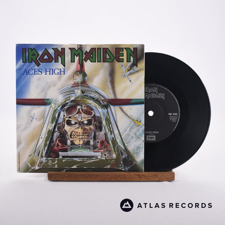 Iron Maiden Aces High 7" Vinyl Record - Front Cover & Record