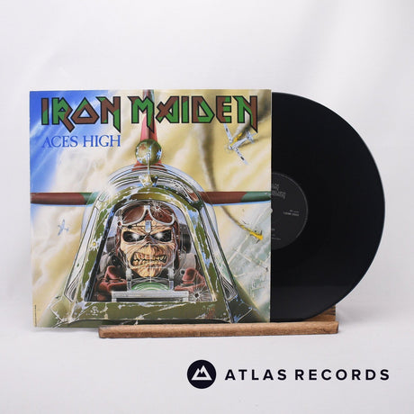 Iron Maiden Aces High 12" Vinyl Record - Front Cover & Record