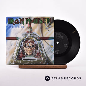 Iron Maiden Aces High 7" Vinyl Record - Front Cover & Record