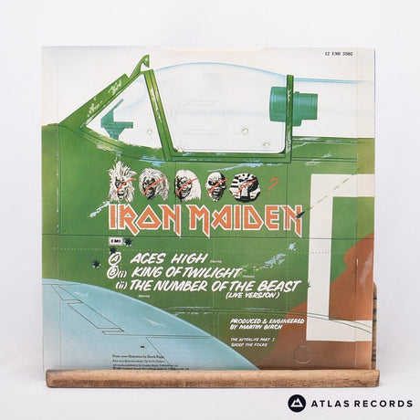 Iron Maiden - Aces High - A-2U B-2U 12" Vinyl Record - VG+/EX